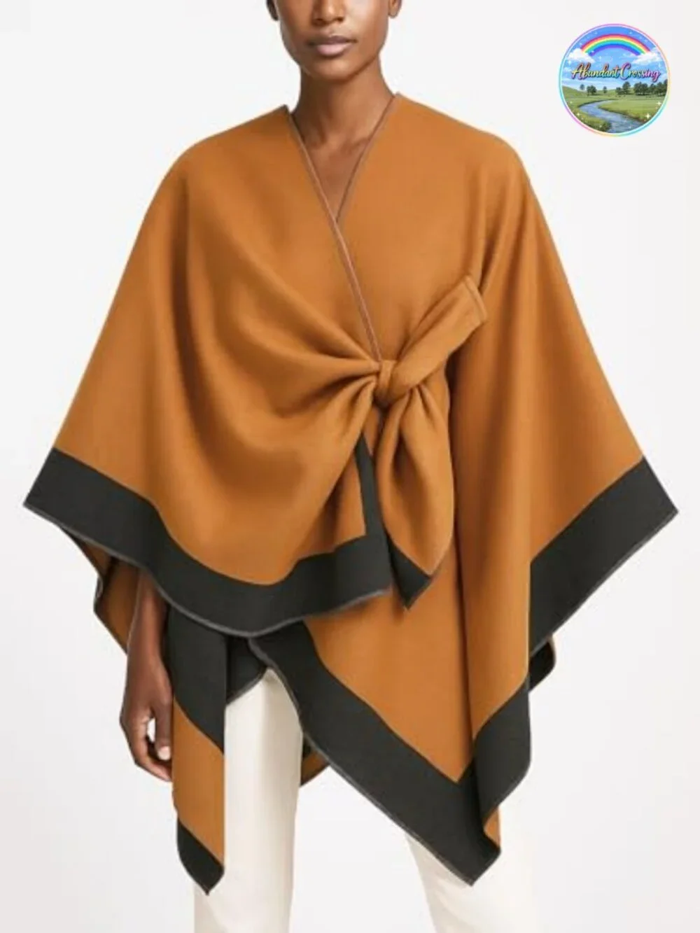 Women's Reversible Open Front Shawl Wrap Poncho Cape Soft Casual Cardigan
